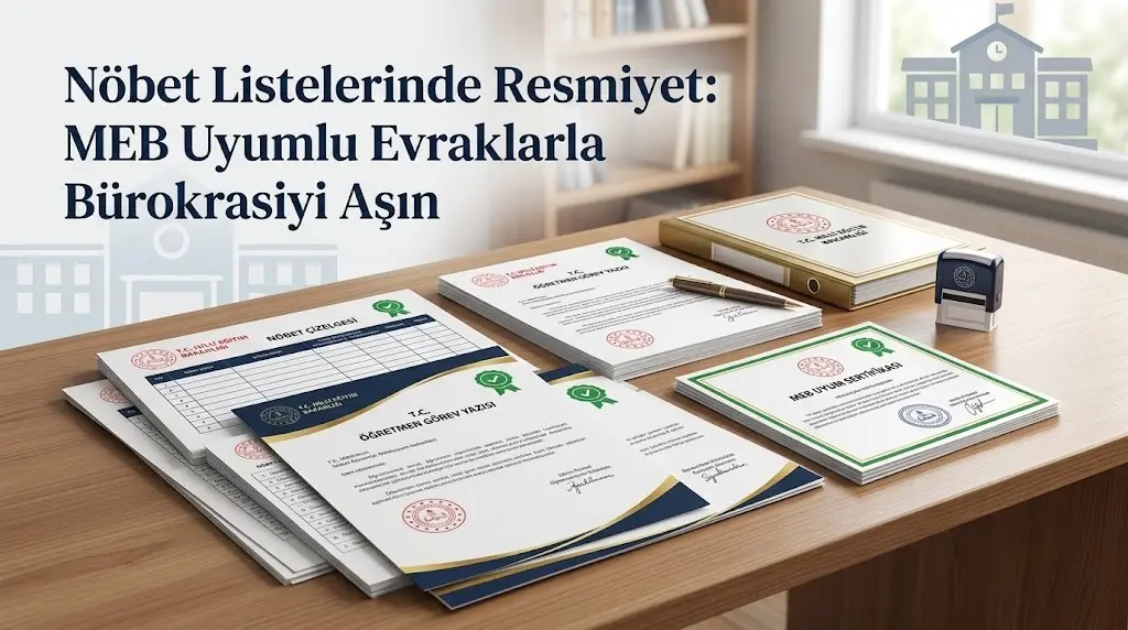 Nöbet Listelerinde Resmiyet: MEB Uyumlu Evraklarla Bürokrasiyi Aşın